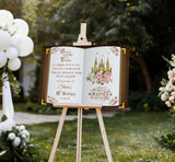 Printed Once Upon a Time Sign Princess Birthday Welcome Foamboard