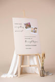 Childhood Photos Wedding Welcome Poster Paper Milestone Decor