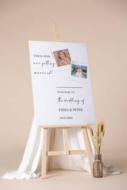 These Kids are Getting Married, Wedding Welcome Sign, Engagement Foamboard, Minimalist Entrance Poster Paper, Wedding Reception Decor