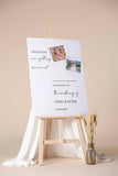 Printed Wedding Welcome Sign, These Kids Getting Married Engagement Foamboard, Minimalist Entrance Poster Paper, Wedding Reception Decor