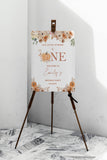 Printed Autumn First Birthday Welcome Sign, Boho Rustic Little Pumpkin Foamboard, Fall Gender Neutral Party Decor, One 1st Birthday Poster
