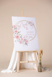 Floral Bachelorette Party Entrance Sign Decor Personalized Hen Party Poster Paper