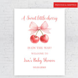 Sweet little Cherry Baby Sprinkle Decor Custom Entrance Sign