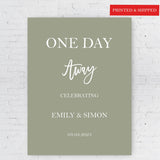 The day before Poster Wedding Eve Reception Decor The Night Before