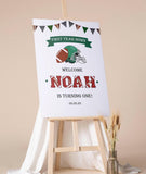 Printed First Down Birthday Sign Football 1st Birthday Foamboard