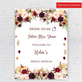 Future Mrs Foamboard Blush Floral Wedding Shower Poster