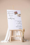 Wedding Rehearsal Photo Sign Printed One Day Away Welcome Foamboard ANY COLOR Kids Getting Married Poster The Night Day Before Wedding Eve