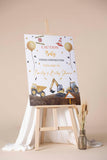 Printed Construction Baby Shower Welcome Sign Baby Under Construction Foamboard Excavator Trucks Digger Decor Caution Baby Sprinkle Poster