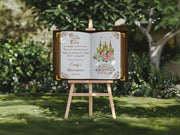 Printed Quince Birthday Welcome Sign Once Upon a Time Birthday Decor Sweet 16 15 Anos Princess Party Foamboard Personalized Castle Poster