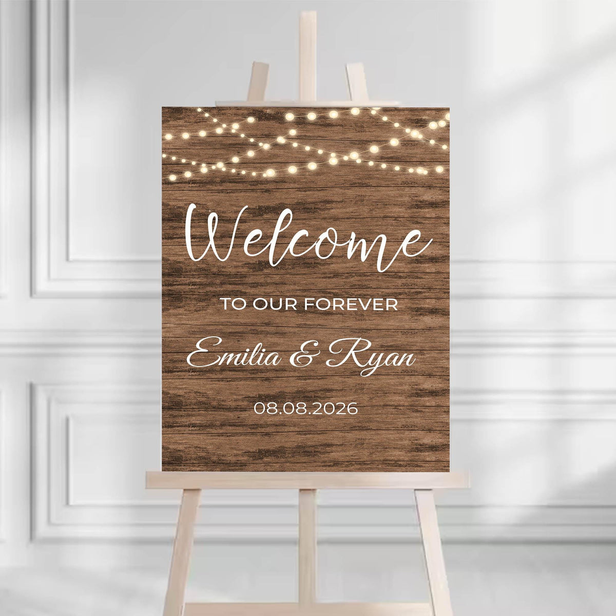 Welcome to Our Forever Decor Rustic Wedding Welcome Sign Printed Engagement Foamboard Country Wedding Shower Signage Farmhouse Bridal Shower