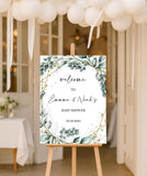 Greenery Baby Shower Welcome Sign Custom Gender Neutral Baby Shower Decoration