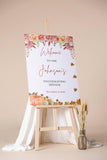 Printed Thanksgiving Dinner Welcome Sign Let's Give Thanks Foamboard Personalized Thanksgiving Poster Pumpkin Friendsgiving Autumn Decor