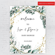 Welcome Poster Baby Sprinkle Printed and Shipped Signage
