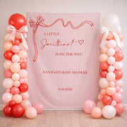 A Little Sweetheart Is On The Way Baby Shower Backdrop