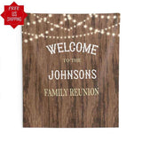 Rustic Family Reunion Backdrop - iJay Backdrops