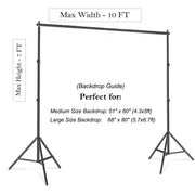 Backdrop Stand - 10ft/3m Wide, 7ft/2m High Adjustable - iJay Backdrops