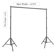 Backdrop Stand - 10ft/3m Wide 9ft/2.8m High Adjustable - iJay Backdrops