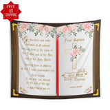 Baptism Bible Christening Backdrop, 1st Holy Communion - iJay Backdrops