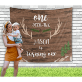 One-deerful Boy First Birthday Backdrop - iJay Backdrops