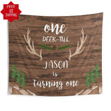 One-deerful Boy First Birthday Backdrop - iJay Backdrops
