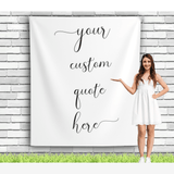 Custom Backdrop, Wedding Quote Backdrop - iJay Backdrops
