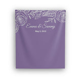 Purple and Silver Wedding Backdrop - iJay Backdrops