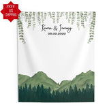 Mountain Wedding Backdrop, Adventure Wedding Banner - iJay Backdrops