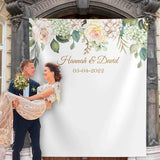 Floral Greenery Wedding Backdrop - iJay Backdrops
