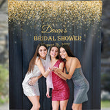 Navy and Gold Bridal Shower Backdrop