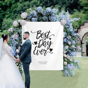 Best Day Ever Simple Wedding Backdrop - iJay Backdrops