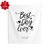 Best Day Ever Simple Wedding Backdrop - iJay Backdrops