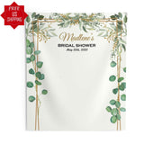 Greenery Outdoor Backdrop for Bridal shower - iJay Backdrops