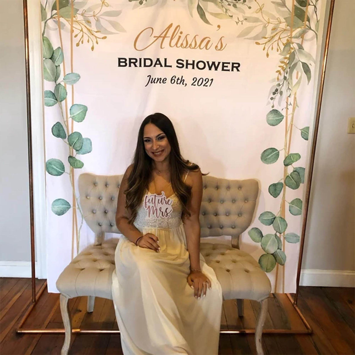 Greenery Bachelorette Party Backdrop - iJay Backdrops