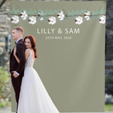 Sage Green Wedding Photo backdrop, Olive Green Backdrop - iJay Backdrops
