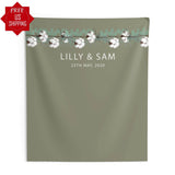 Sage Green Wedding Photo backdrop, Olive Green Backdrop - iJay Backdrops