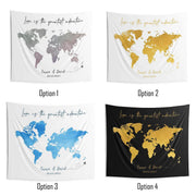Adventure Wedding Backdrop, World Map Travel Backdrop - iJay Backdrops
