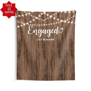 Rustic Engagement Backdrop, Proposal Backdrop - iJay Backdrops
