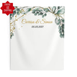 Greenery Wedding Photo Backdrop - iJay Backdrops