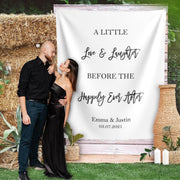 Love Laughter Before the Happily Ever After Backdrop - iJay Backdrops