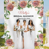 Dusty Pink Boho Bridal Shower Backdrop - iJay Backdrops