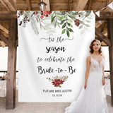 Tis The Season Bridal Shower Backdrop
