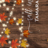 Rustic Fall Bridal Shower Backdrop, Fall In Love - iJay Backdrops