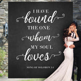 Custom Quote Wedding Backdrop, I have Found the One