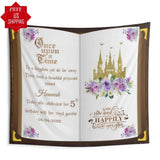 Purple Birthday Book Backdrop, Princess Backdrop - iJay Backdrops