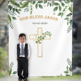 Greenery Baptism Backdrop - iJay Backdrops