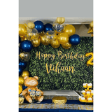 Custom Grass Birthday Backdrop, Artificial Fabric Grass Backdrop - iJay Backdrops