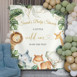 Little Wild One Safari Baby Shower Backdrop - iJay Backdrops