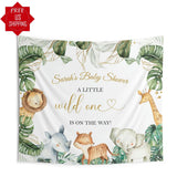 Little Wild One Safari Baby Shower Backdrop - iJay Backdrops