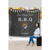Baby-Q BBQ Baby Shower Backdrop - iJay Backdrops