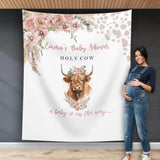 Highland Cow Baby Shower Backdrop - iJay Backdrops